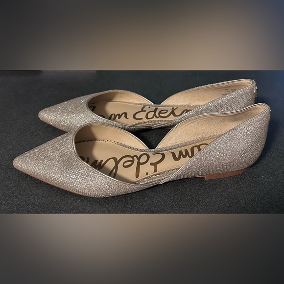 Sam Edelman Women's Rodney Silver Pointed Toe d'Orsay Flats Size 10 - Picture 4 of 8